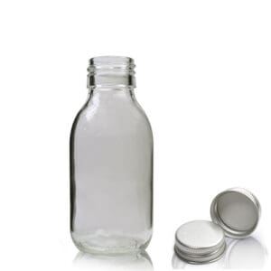 100ml Glass Sirop Bottle w aluminium cap