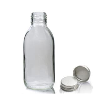 150m Glass bottle with metal screw cap